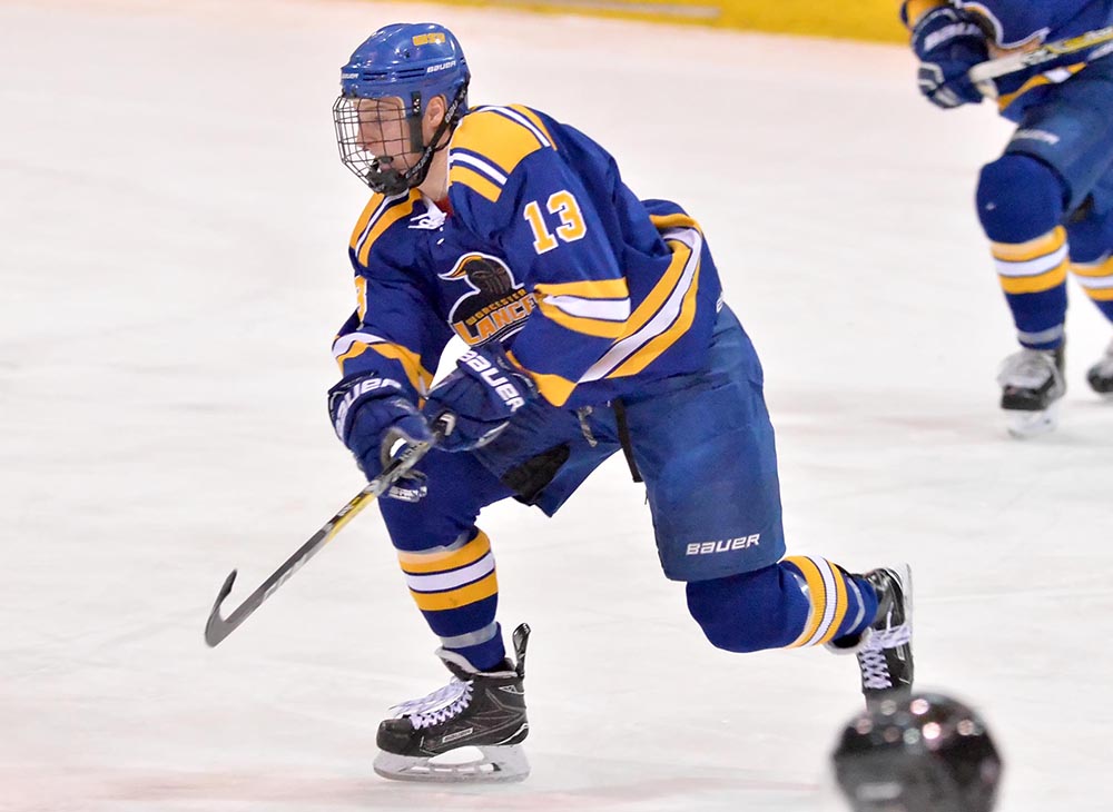 Two Third Period Goals Carry Lancers to 4-2 Win over Post University