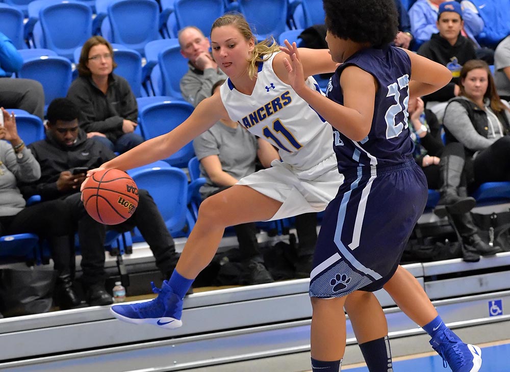 Herring Leads Lancers to 61-54 Victory over Salem State