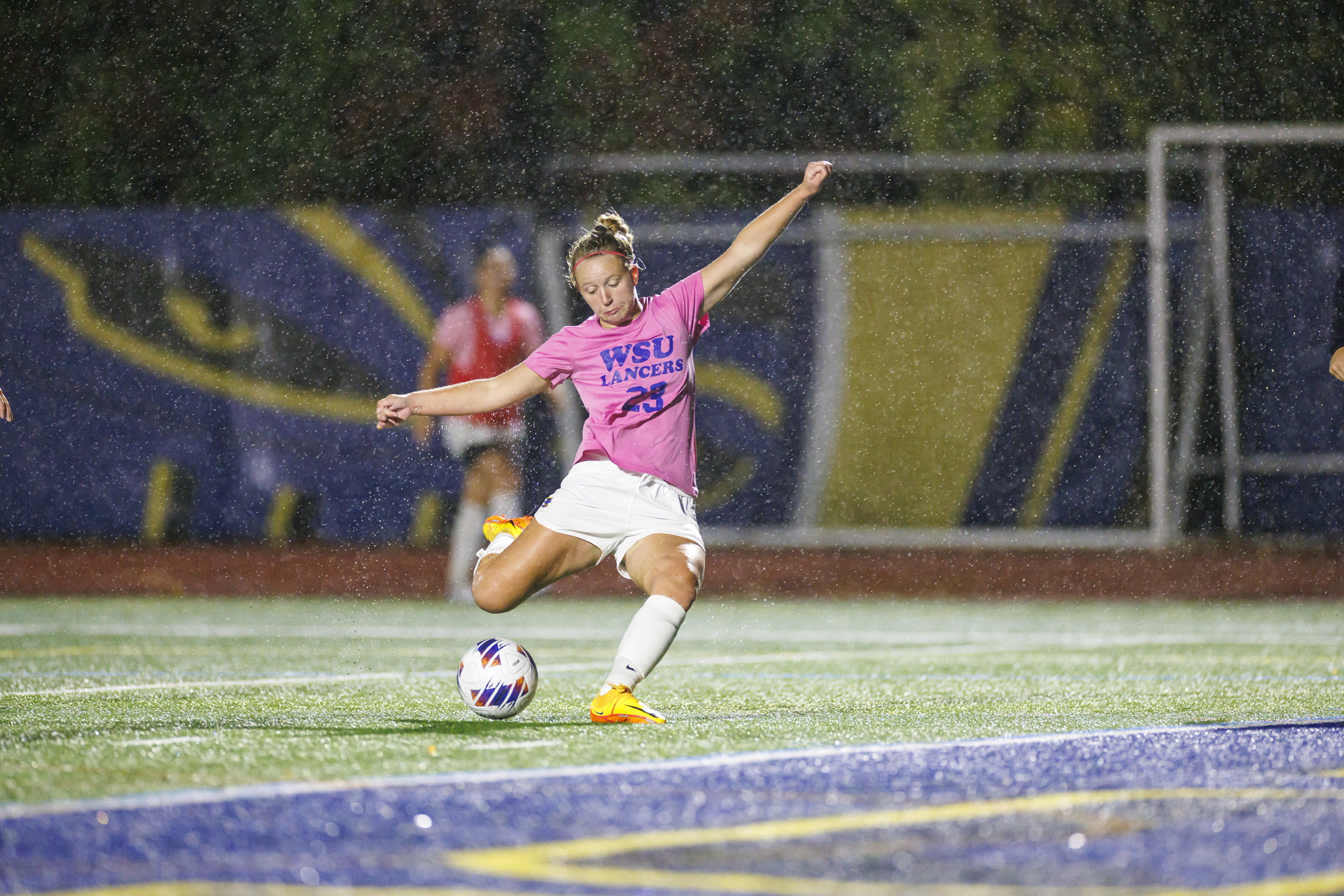 Lancers fall to Wolves on Breast Cancer Awareness Night