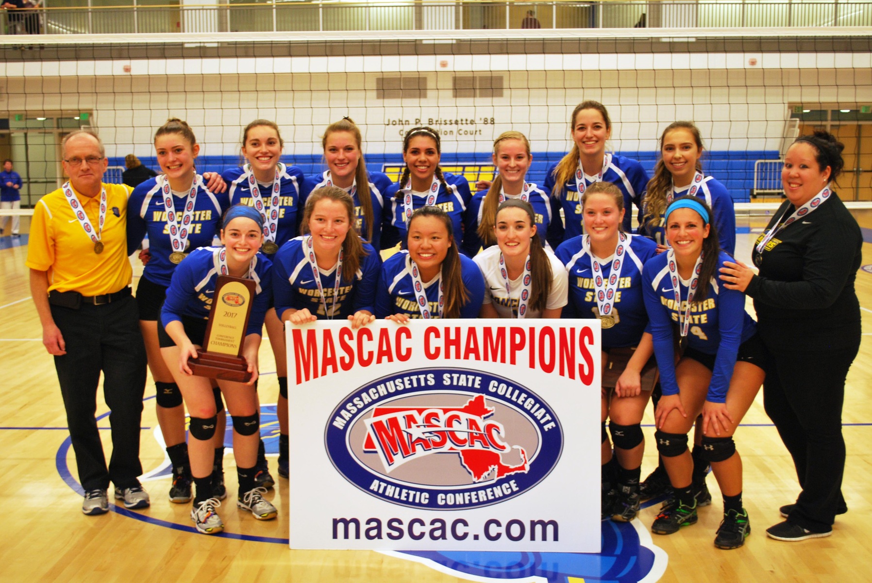 Worcester State Women’s Volleyball Claims its First-Ever MASCAC Tournament Championship