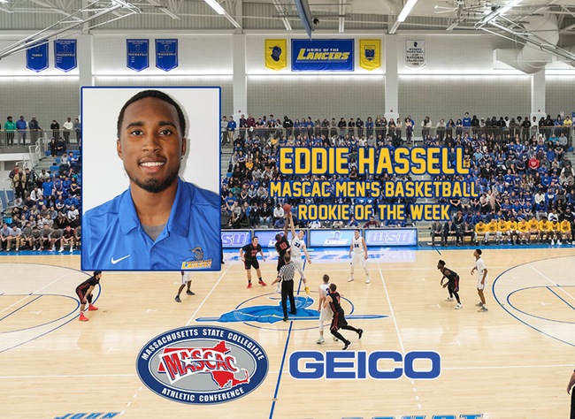 Eddie Hassell Wins Fourth Straight MASCAC Rookie of the Week Award