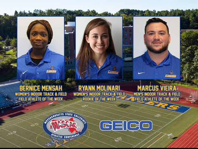 Three Indoor Track & Field Athletes Receive MASCAC Weekly Awards