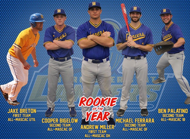Rookie of the Year Miller Headlines Five Baseball All-MASCAC Selections
