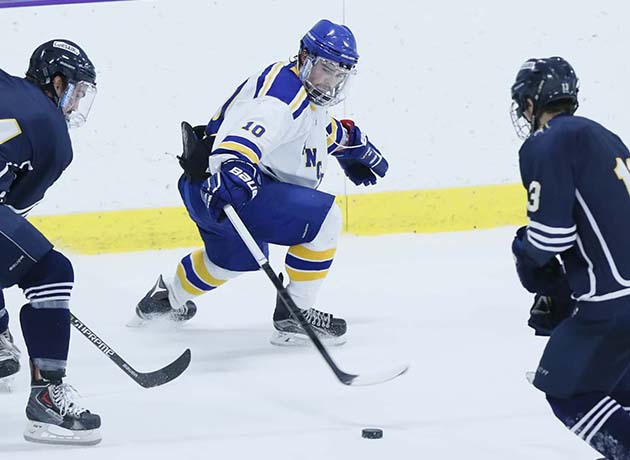 Ice Hockey Earns First Conference Win Against Fitchburg State