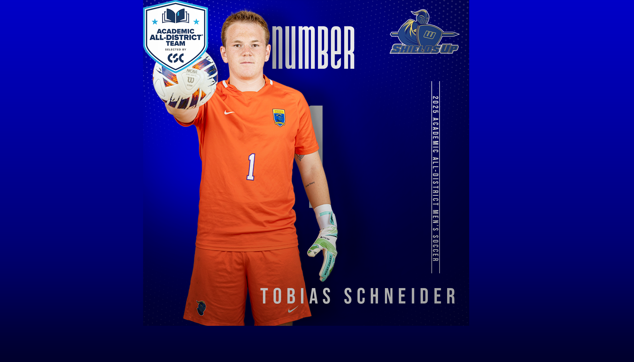 Schneider Named to CSC Academic All District Men's Soccer Team