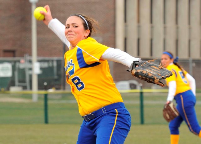 Rich Hurls Softball To 3-0 and 2-0 Sweep Of Salem State
