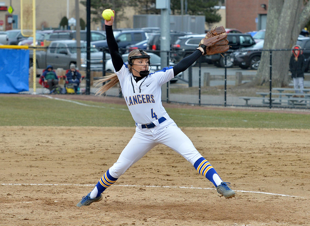 Softball Tripped Up by Becker on Opening Day