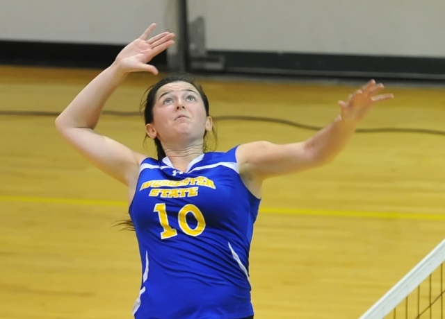 Worcester State Volleyball Soars Past Bay Path, 3-0